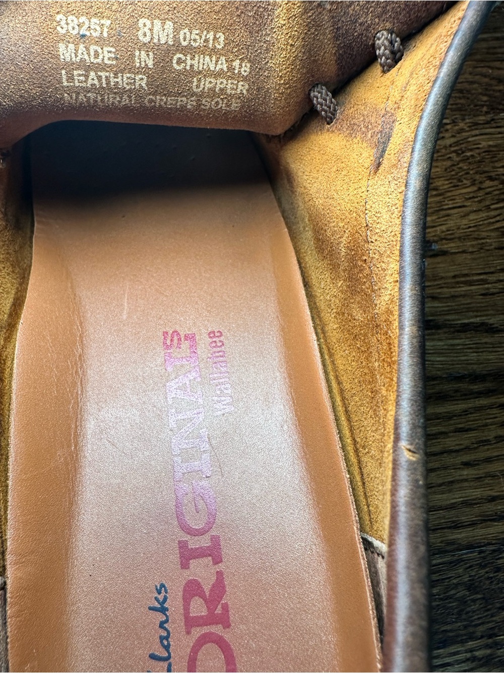 Men’s Clarks Originals Wallabee Brown Leather - Picture 12 of 12
